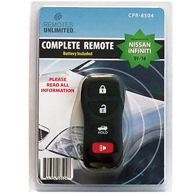 Hardware store usa |  Nissan 4 Button Remote | CPR-8504 | REMOTES UNLIMITED INC