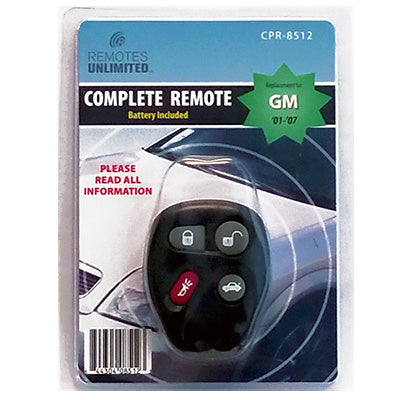 Hardware store usa |  GM 4 Button Remote | CPR-8512 | REMOTES UNLIMITED INC