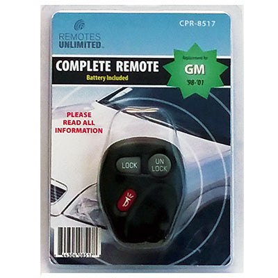 Hardware store usa |  GM 3 Button Remote | CPR-8517 | REMOTES UNLIMITED INC