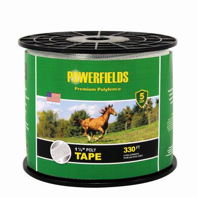Hardware store usa |  1-1/2x330 WHT Poly Tape | EW15-330 | POWERFIELDS