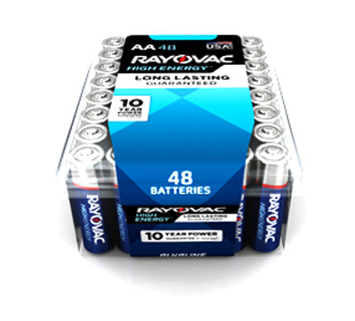Hardware store usa |  Rayo48PK AA Alk Battery | 815-48PPK | RAYOVAC