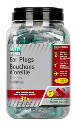 Hardware store usa |  200PR Foam Ear Plugs | SW10151070 | SAFETY WORKS INC