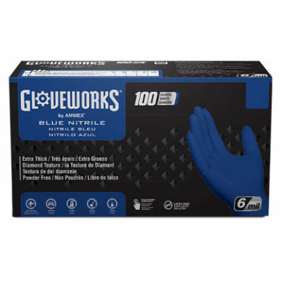 Hardware store usa |  100CT LG BLU Nitr Glove | GWRBN46100 | AMMEX CORPORATION