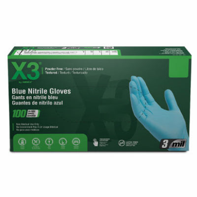 Hardware store usa |  100CT MED BLU Nit Glove | X344100 | AMMEX CORPORATION