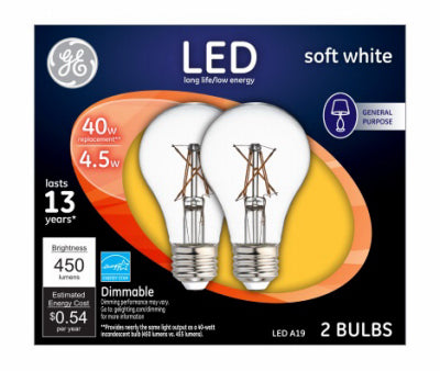 Hardware Store USA | GE2PK 4.5W SW A19 Bulb