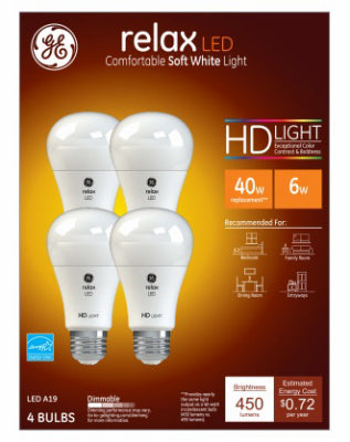 Hardware Store USA | GE 4PK 5W SW A19 Bulb