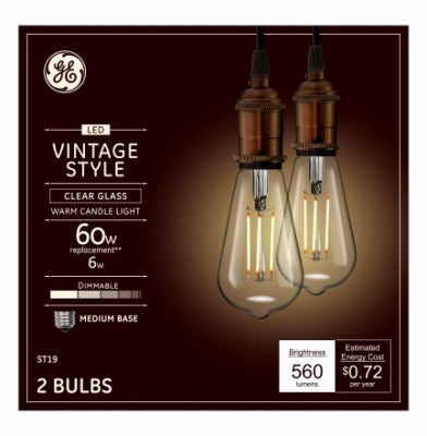 Hardware Store USA | GE 2PK 6W WW ST19 Bulb