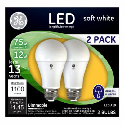 Hardware Store USA | GE2PK 12W SW A19 Bulb