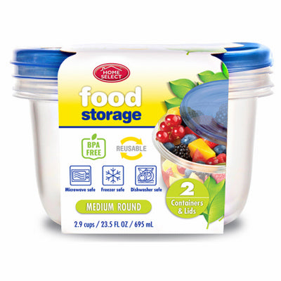 Hardware store usa |  2CT 2.9C Food Container | 11344-12 | DELTA BRANDS, INC.