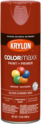 Hardware store usa |  12OZ Cher RED GLS Paint | K05511007 | KRYLON DIVERSIFIED BRANDS