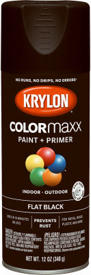 Hardware store usa |  12OZ BLK FLT Paint | K05546007 | KRYLON DIVERSIFIED BRANDS