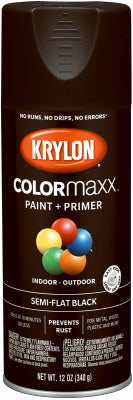 Hardware store usa |  12OZ BLK SemiFLT Paint | K05578007 | KRYLON DIVERSIFIED BRANDS