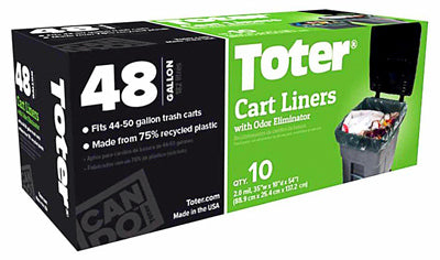 Hardware store usa |  10Ct 48GAL Cart Liner | GB048-R1000 | TOTER INCORPORATED