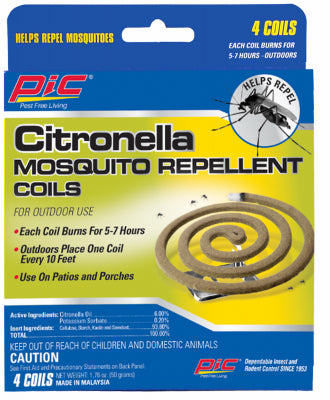 Hardware store usa |  4PK Mosquito Repel Coil | CITCOIL-4 | PIC CORPORATION