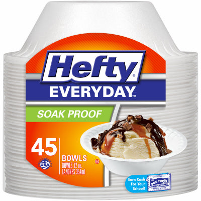 Hardware store usa |  Hefty 45CT 12OZ Bowl | 00D25045 | REYNOLDS CONSUMER PRODUCTS