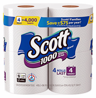 4PK Scott Bath Tissue