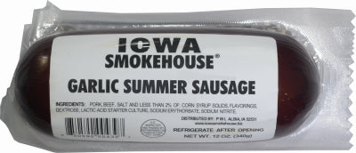 Hardware store usa |  12OZ Garli Summ Sausage | IS-SS12G | IOWA SMOKEHOUSE/PREFERRED WHOLESALE