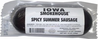 Hardware store usa |  12OZ Spicy Summ Sausage | IS-SS12S | IOWA SMOKEHOUSE/PREFERRED WHOLESALE