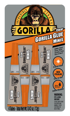 Hardware store usa |  4PK 3G CLR Gorilla Glue | 4541702 | GORILLA GLUE COMPANY