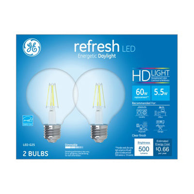 Hardware Store USA | GE2PK 5.5W CLR G25 Bulb