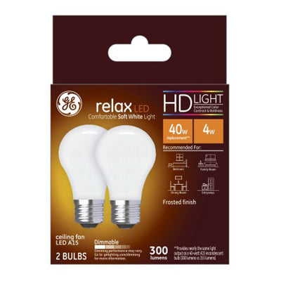 Hardware Store USA | GE 2PK 4W SW Ceil Bulb