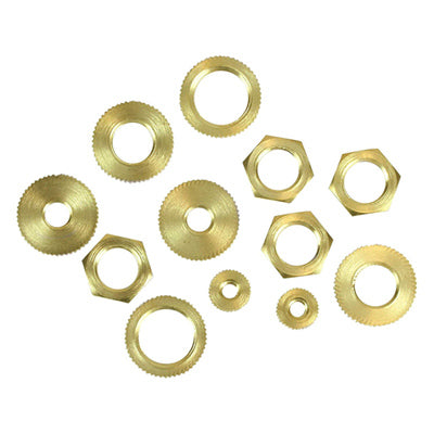 Hardware store usa |  12PK BRS Lock Nut | 60168 | JANDORF SPECIALTY HARDWARE