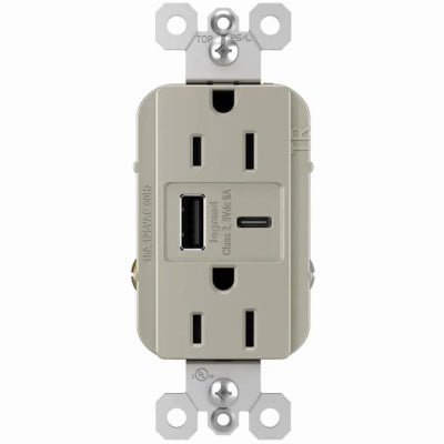 15A NI A/C USB Outlet - Hardware & Moreee