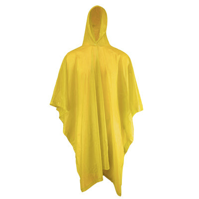 Hardware store usa |  50x80 YEL Rain Poncho | 49106/Y | SAFETY WORKS INC