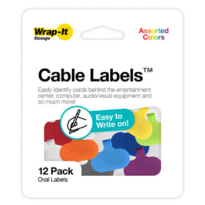 Hardware store usa |  10PK Cable Clam Label | 412-CL-V-MC | JJAAMM LLC