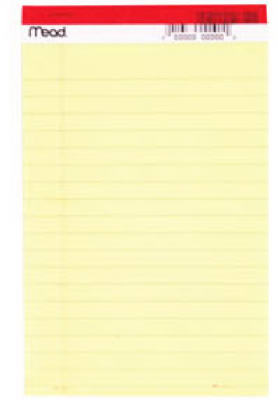 Hardware store usa |  50SHT 5x8 YEL Legal Pad | 59614 | ACCO/MEAD