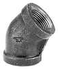 Hardware Store USA | 3/8 BLK 45 DEG Elbow