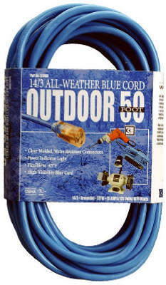 Hardware Store USA | 50' 16/3 BLU EXT Cord