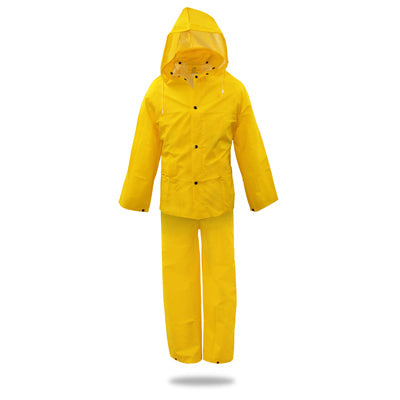 Hardware store usa |  3PC MED YEL Rain Suit | 3PR0300YM | SAFETY WORKS INC