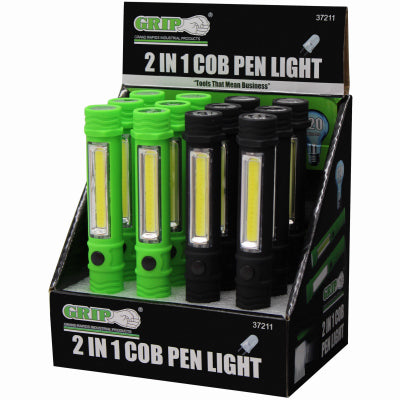 Hardware store usa |  2 In 1 LED Pen Light | 37211 | GRIP ON TOOLS