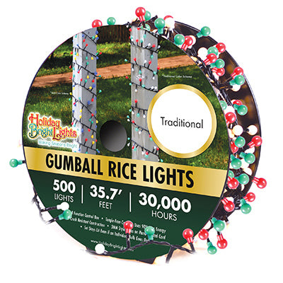 Hardware store usa |  500LGT Tradit Rice Set | LED-GMBR500-GTR | HOLIDAY BRIGHT LIGHTS