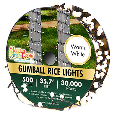 Hardware store usa |  500LGT WW Rice Set | LEDGMBR500GWWBL | HOLIDAY BRIGHT LIGHTS