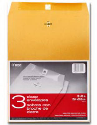 Hardware store usa |  3PK10x13 Clasp Envelope | 76014 | ACCO/MEAD