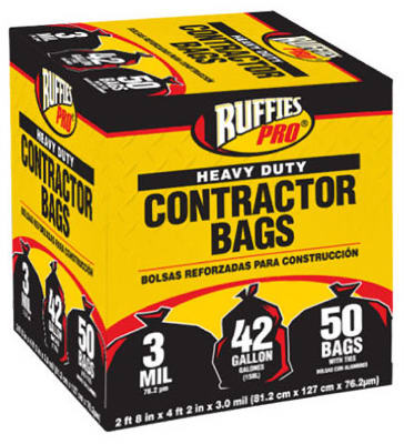 Hardware store usa |  50PK 42GAL BLK Cont Bag | 1190274 | BERRY GLOBAL