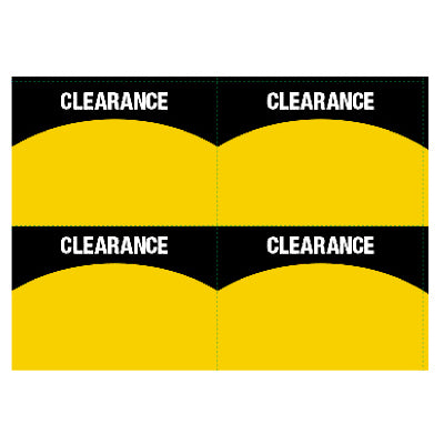 Hardware store usa |  50PK 4Up ClearSignStock | NEW CLEARANCE 5X3.5 4-UP | SCHIELE GRAPHICS INC