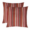 RED Stripe Toss Pillow - Hardware & Moreee
