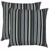 Hardware store usa |  GRY Stripe Toss Pillow | 254012 | J&J GLOBAL LLC