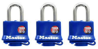 Hardware store usa |  3PK 1-1/2 WTHRPF Lock | 312TRI | MASTER LOCK CO