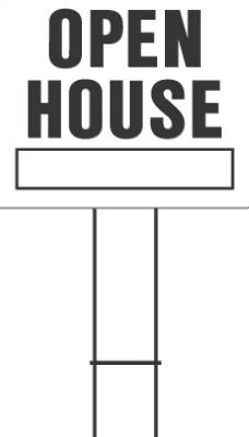Hardware store usa |  20x24 Open House Sign | LOH-3 | HY-KO PROD CO