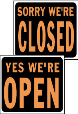 15x19 Open/Closed Sign