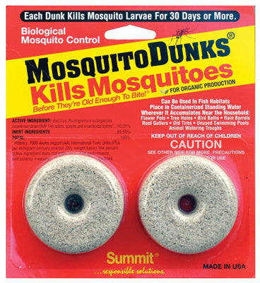 Hardware store usa |  2PK Mosquito Dunk | 102-12 | SUMMIT CHEMICAL CO