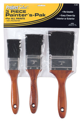 Hardware store usa |  3PC Poly Varn Brush Set | A225 | LINZER/AMERICAN BRUSH
