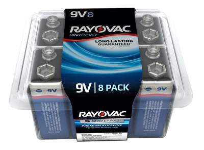 Hardware store usa |  Rayo 8PK 9V Pro Battery | A1604-8PPK | RAYOVAC