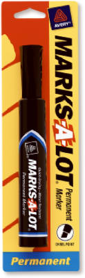 Hardware Store USA | BLK Chisel Tip Marker