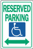 Hardware store usa |  15x19 Handicapped Sign | 842188 | HILLMAN FASTENERS