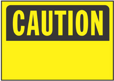 Hardware store usa |  10x14Caution Blank Sign | 842066 | HILLMAN FASTENERS